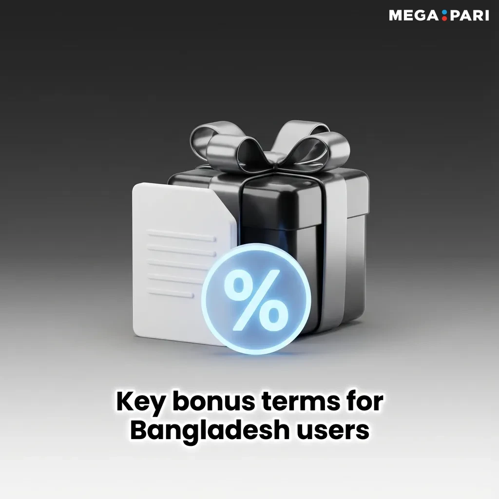 Infographic for Bangladesh users listing key online casino bonus rules, including age limit, wagering and expiry conditions