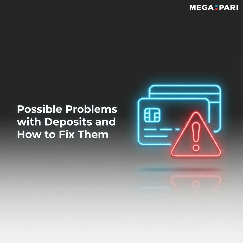 Infographic titled “Possible Problems with Deposits” listing common deposit issues with brief fixes in simple icons and text
