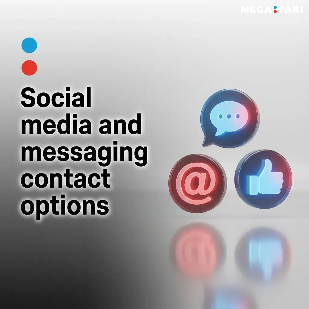 Icons for Telegram, WhatsApp, and other messaging apps offering customer support contact options