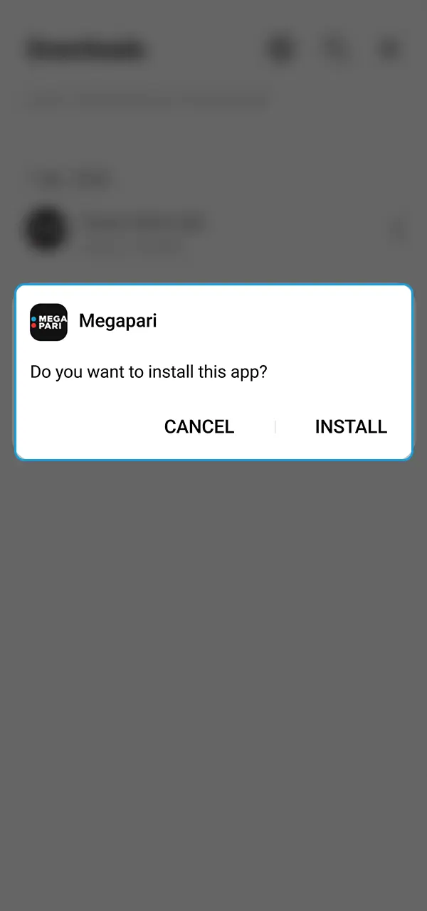 Install the Megapari app and start playing at the casino.