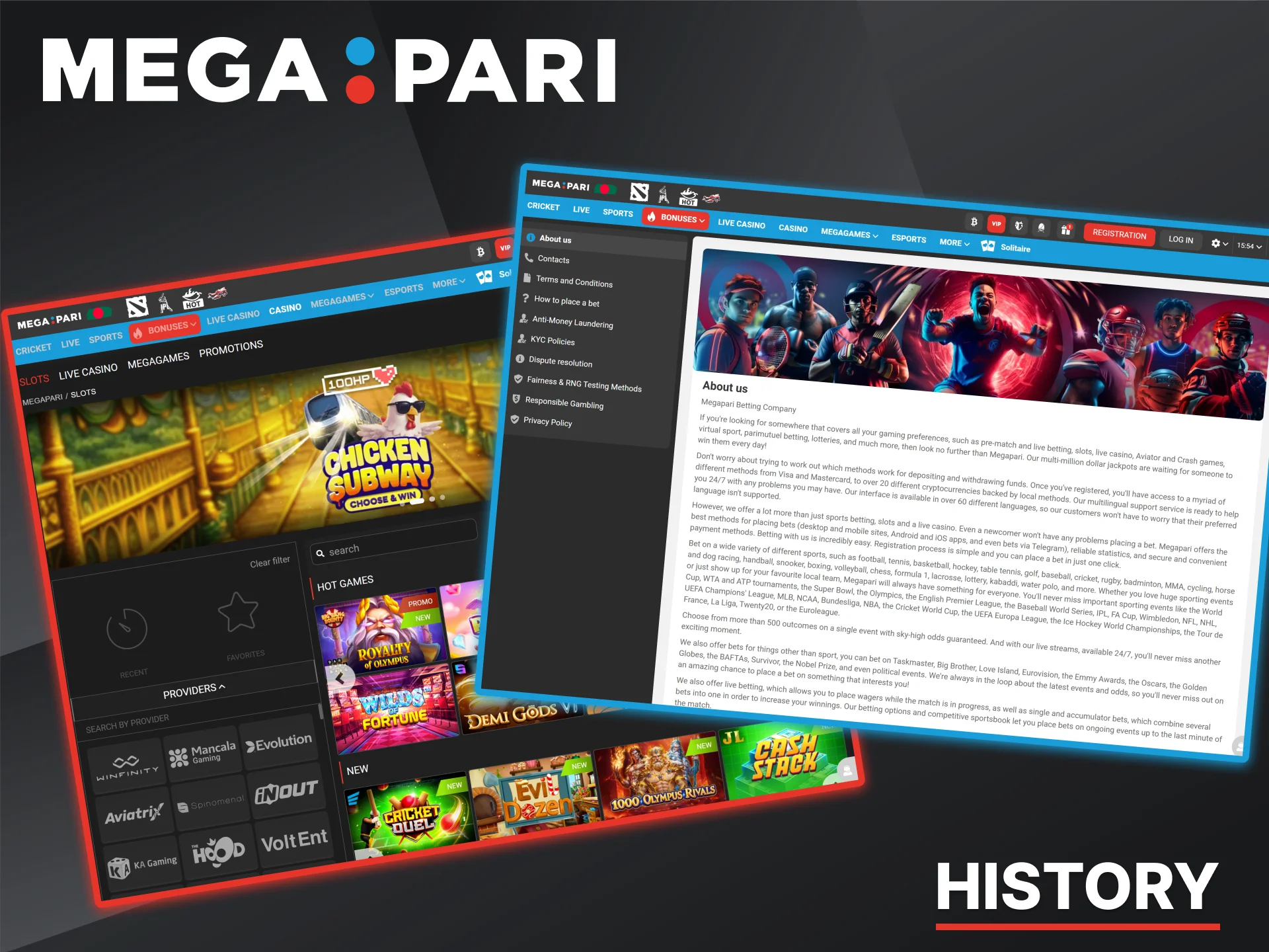 Learn about the origins and development of Megapari.