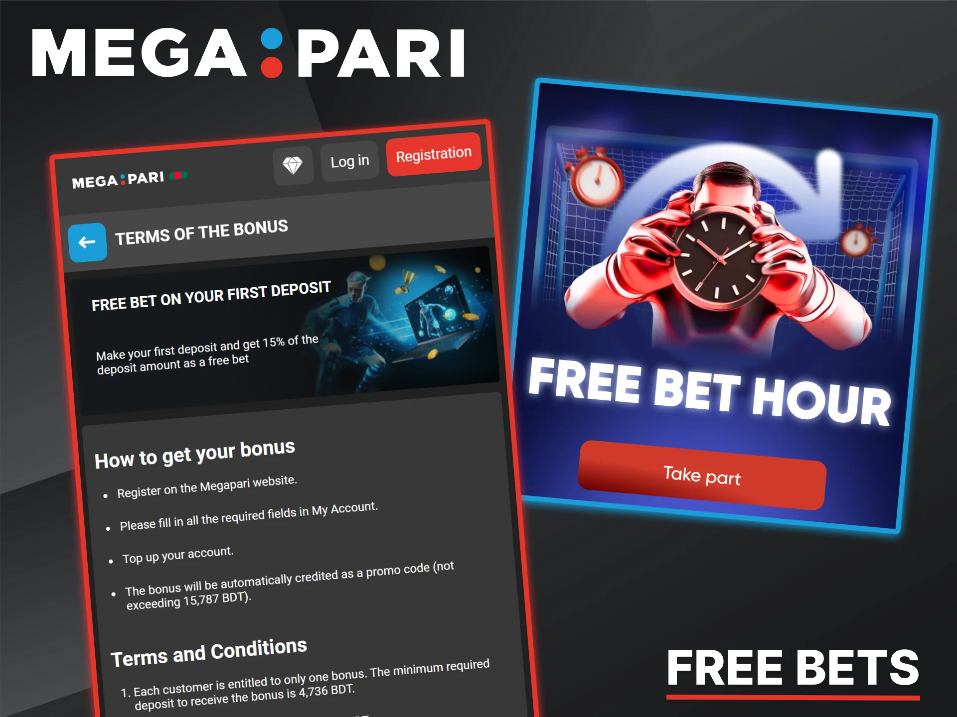 A rewards program offering free betting opportunities to Megapari bookmaker players.