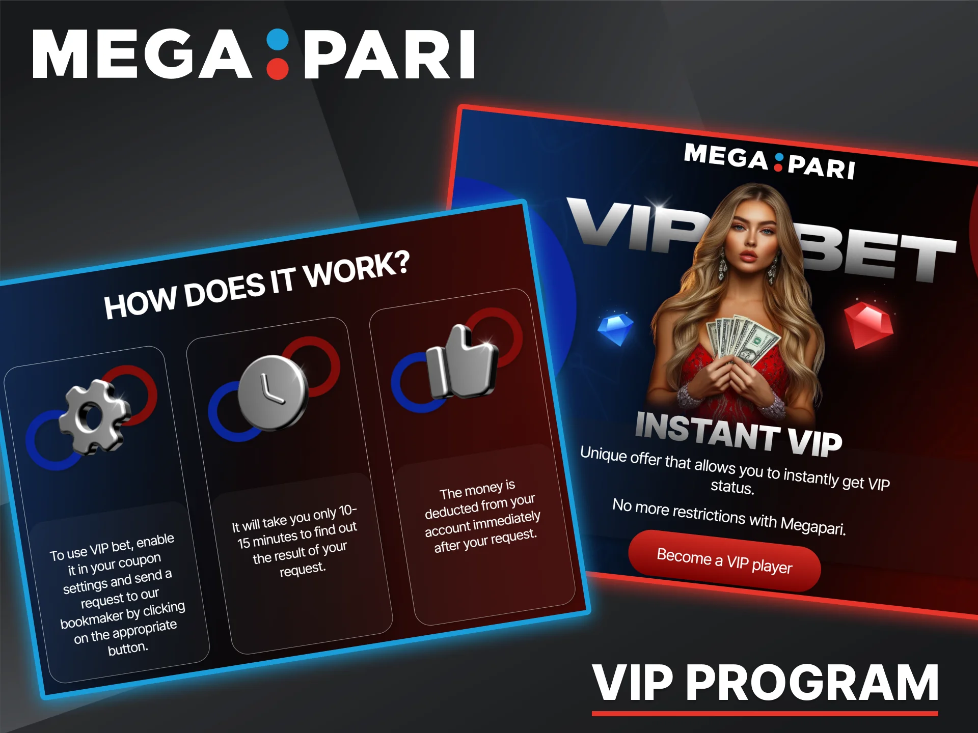 An overview of the exclusive benefits and loyalty levels available to regular Megapari players.